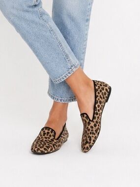 Sam & Libby Cheetah Print Slip-On Loafer Work Flats Women’s Size 7